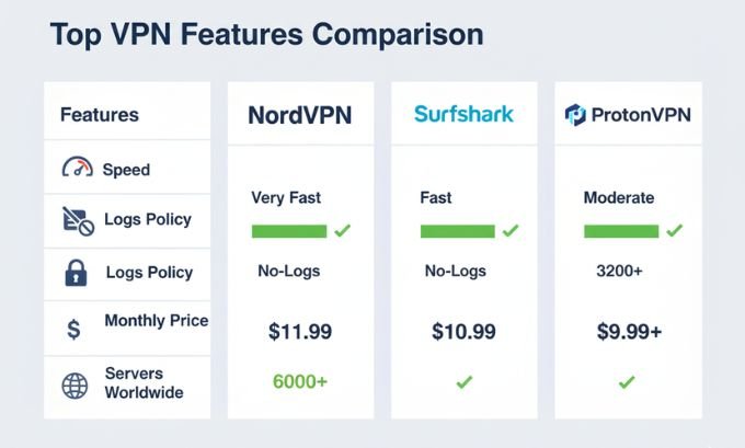 VPN Feature Comparison Table