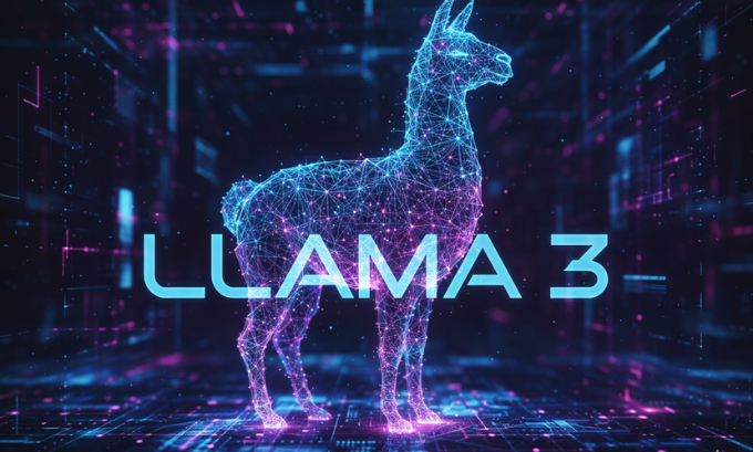 Visualization of Meta’s Llama 3 large language model powering Meta AI