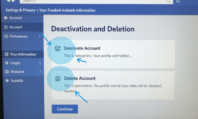 How to Deactivate Facebook on Desktop