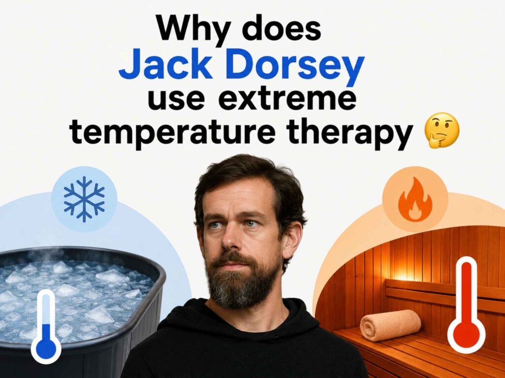 Why does Jack Dorsey use extreme temperature therapy