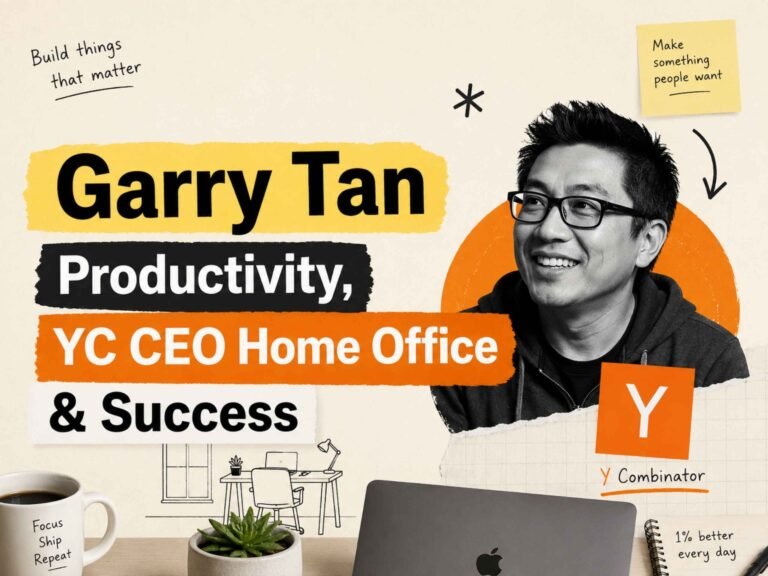 Garry Tan Productivity, YC CEO Home Office & Success garry tan