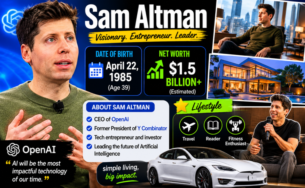 Who is Sam Altman? Net Worth, Lifestyle, and Biography Explained Sam Altman, Net Worth, Lifestyle, and Biography