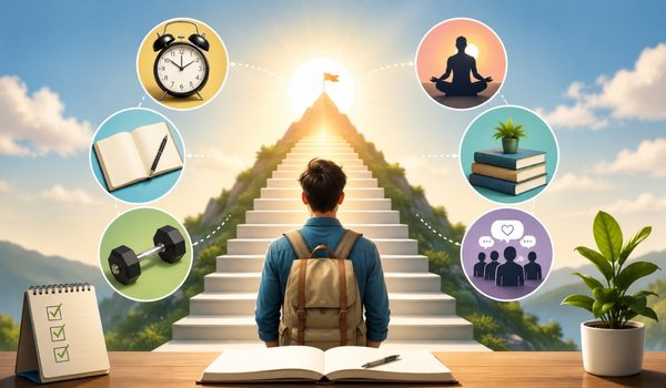 Best Self-Improvement Tips for Beginners Who Want to Build Better Habits, Increase Confidence, and Create a More Successful Life Best Self-Improvement Tips for Beginner with healthy habits, goal setting, and personal growth