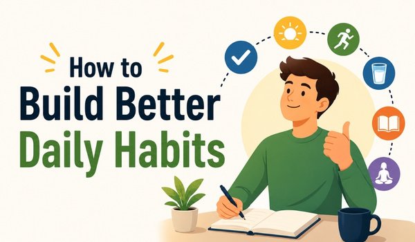 How to Build Better Daily Habits and Create Positive Changes That Last for a Lifetime Build Better Daily Habits with simple routines that improve health, productivity, and personal growth
