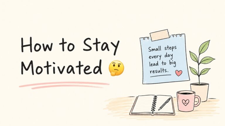 How to Stay Motivated and Build Lasting Momentum How to Stay Motivated