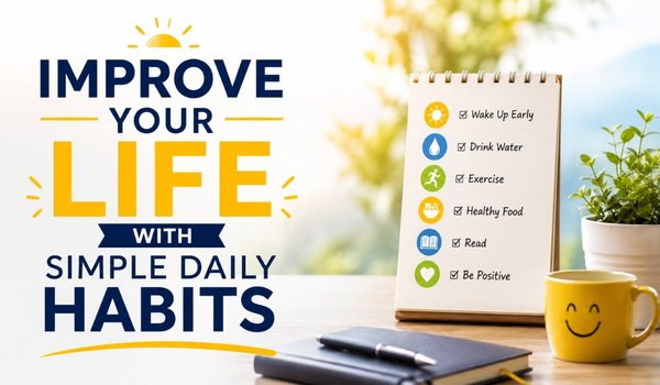 Simple Ways to Improve Your Life Starting Today Improve Your Life by building healthy daily habits for better physical and mental well-being