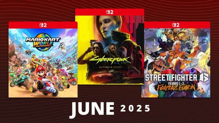 Upcoming Nintendo Switch 2 Game Releases and Launch Lineup Upcoming Nintendo Switch 2 Game lineup featuring Mario Kart World, Donkey Kong Bananza, Metroid Prime 4 Beyond, and other 2025 releases