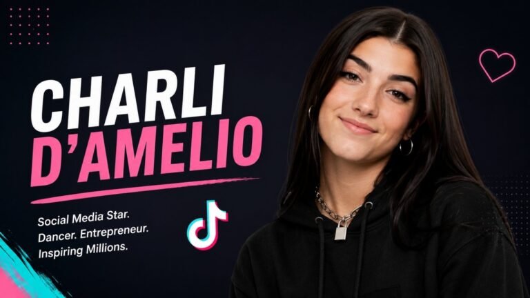 Charli D'Amelio performing a dance as the globally famous TikTok creator and entrepreneur